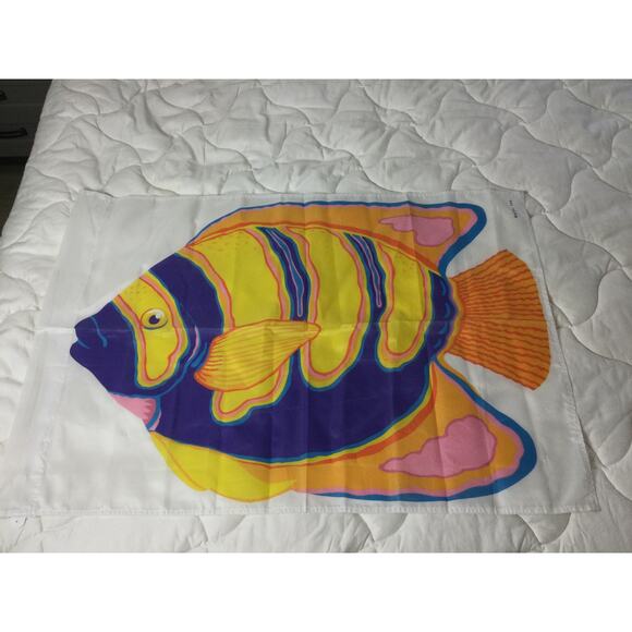 Vintage AGC Tropical Fish Yard Flag - Picture 2 of 7
